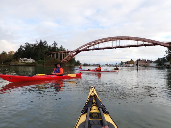 Catching the southward shift in the current on the Swinomish Channel.