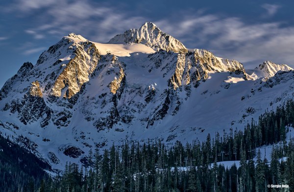 Mount Shuksan with Mount Baker Ski Area by Sergio Rojo