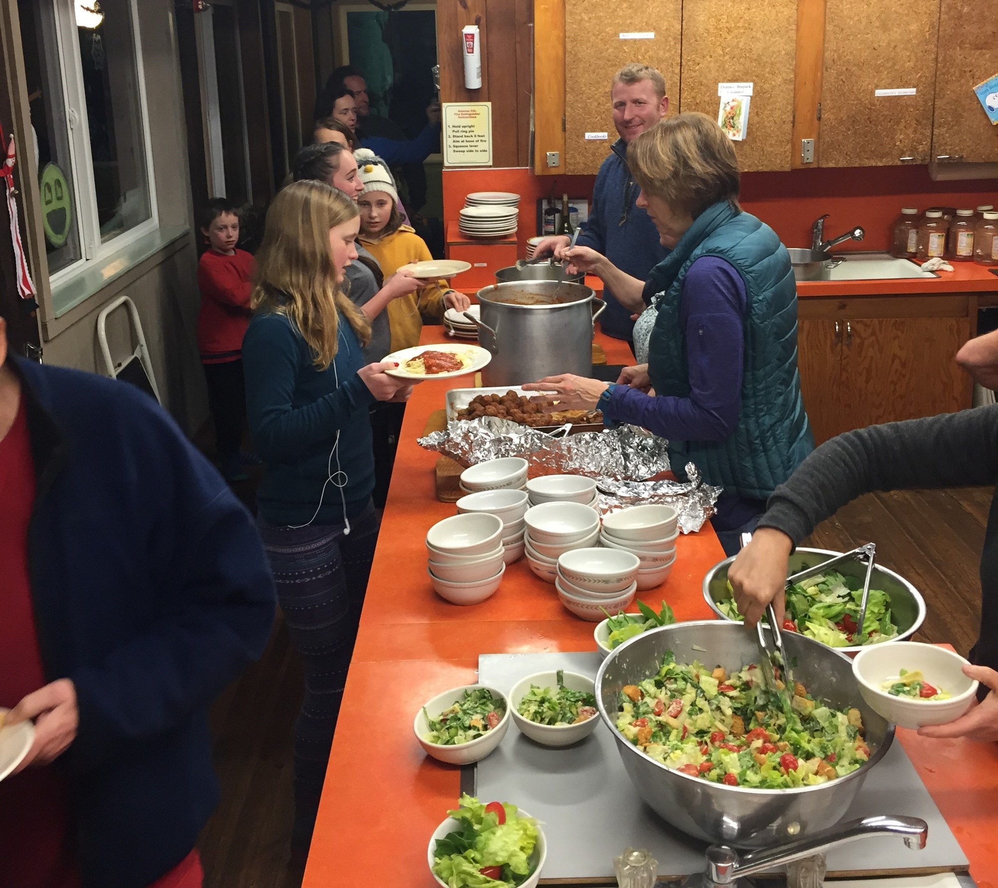 3 - Preparing a hearty home cooked meal in the kitchen