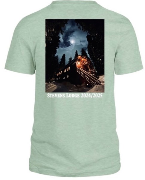 Stevens Lodge T-shirt Seafoam. 2024-25