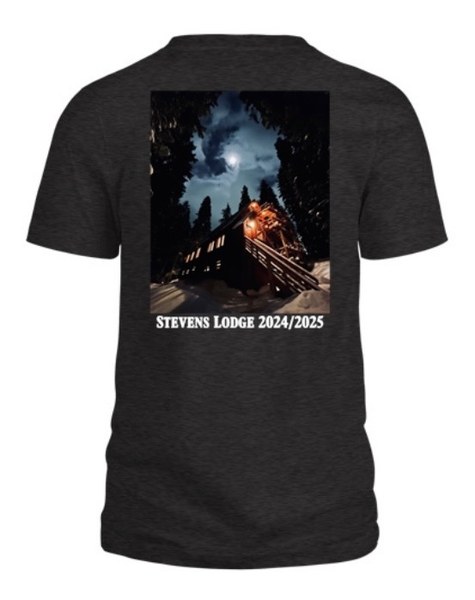 Stevens Lodge T-shirt Dark Gray Heather. 2024-25